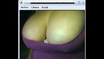 MILF showing off her boobies on webcam