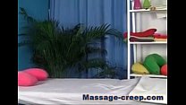 Sexy massage fuck with a horny brunette