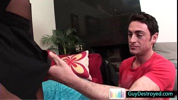 Guy getting his mouth destroyed by huge black cock By Guydestroyed gay video