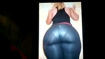 Hot Cum Tribute to this Big Fat Thick Curvy Juicy Yummy Sexy Hot Blonde Ass