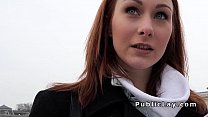 Русскую рыжую отшпилили в видео от первого лица