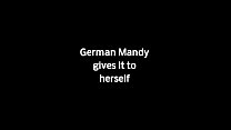 German Mandy gives it to herself