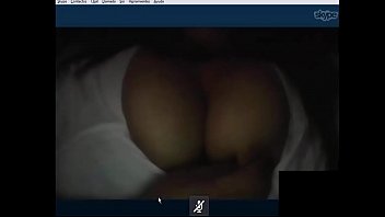 My girlfriend showing her tits on skype