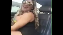 Boyfriend Records Her In His Car Showing His Thong HIGH