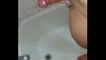 young dominican takimg shower playing with my cock