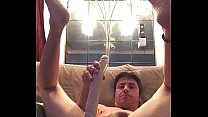 Using my friend's speculum to stretch my butthole open and dildoing my ass