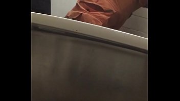 Black guy sucking in bathroom spy
