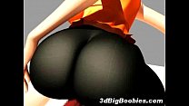 3D Busty Girl animata ottiene Cum!