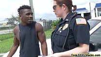Whore big boobs policewoman exploited y. black cock
