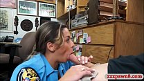 Latin police officer pounded by pawn man