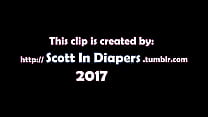 Scott pees on himself and jerking off