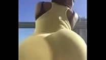 Booty clap and Twerk in yellow dress low