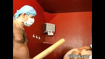 Two crazy doc's fist slut pussy
