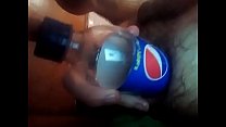 Pepsi bottle in the ass
