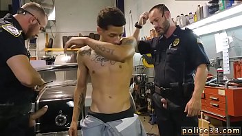 Gay men cops Get drilled by the police