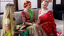 Cérémonie de la mariée indienne avant le mariage
