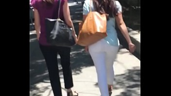 hot latina ass on the street in slow-mo