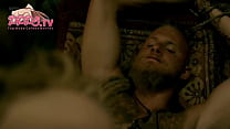 2018 populaire Dagny Backer Johnsen Nude montrer ses seins de cerise de Vikings Seson 5 Episode 7 scène de sexe sur PPPS.TV