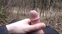 dick flash in the forest