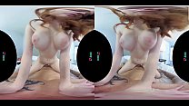 VRHUSH Redhead Scarlett Snow rides a big dick in VR