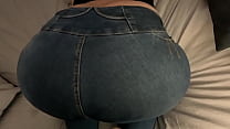 I cum in my wife's pants with a tremendous ass