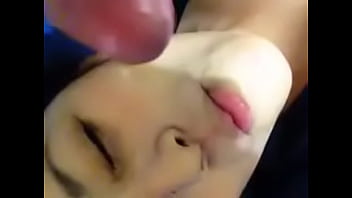 Girlfriend playing with her boyfriend's penis while filming