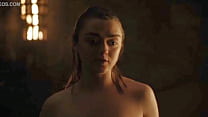Scena calda di Maisie Williams / Arya Stark-Game Of Thrones
