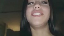 a very beautiful girl who loves to swallow her whole cock