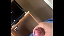 Quick jerkoff with big cum load