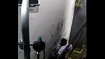 Students fucking in the alley