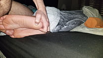 Cumming on wife's feet #43