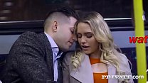 a hot lady fucked on a train