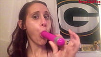 Amateur Camgirl Trish Takes Dildo and Shows How She Wants To Suck Your Dick