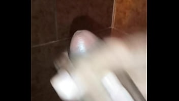 Bahia masturbating in the bathroom