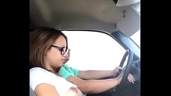 Fucking lexi while Driving on the Highway
