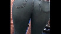 Nice Candid Jeans Ass with Pantyline