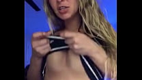 Sexy periscope teen Cali shows tits