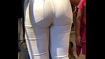 Ass in white pants 3