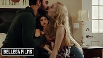 Small tit  Bffs (Jane Wilde, Emma Straletto) share cock in mff threesome - Bellesa