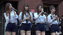Compte officiel [喵泡] Un groupe de femmes sud-coréennes street quatre beautés avec des jambes et des shorts super longs sont sexy et tentantes de danser