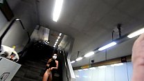 shenanigans on the quarantined city subway, I get naked and masturbate (full video on  PREMIUM XVIDEOS CHANNEL)