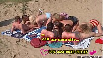 Lesbiennes francaises se lâchent sur la plage