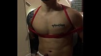 Amateur Asiatique Chinois Japonais Tatoué Muscle Hunk Man Gay BDSM Orgasm Denial Teased Rope Play Cum Control