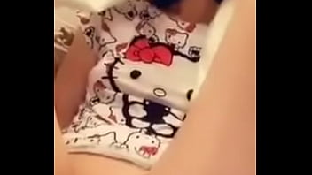 Hello Kitty teen pisses seductively