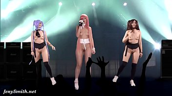 Naked Singer no palco. Realidade virtual
