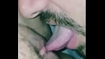 Psycho Emo Teen lets lucky random fan lick her pussy