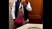 Male in pink pants