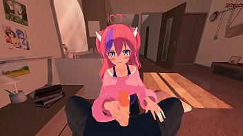 Ironmouse gets a missionary creampie from your POV - Vtuber Hentai.