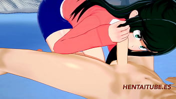 Boku No Hero Hentai 3D - Inko se masturba y mamada a Midoriya Izuku (Deku) con múltiples semen