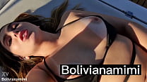 Masturbieren, bis ich fertig bin, das Boot zu spritzen, nachdem ich mit meinem Prinzen und dem Matrosen gefickt habe. Vollständiges Video auf bolivianamimi.tv